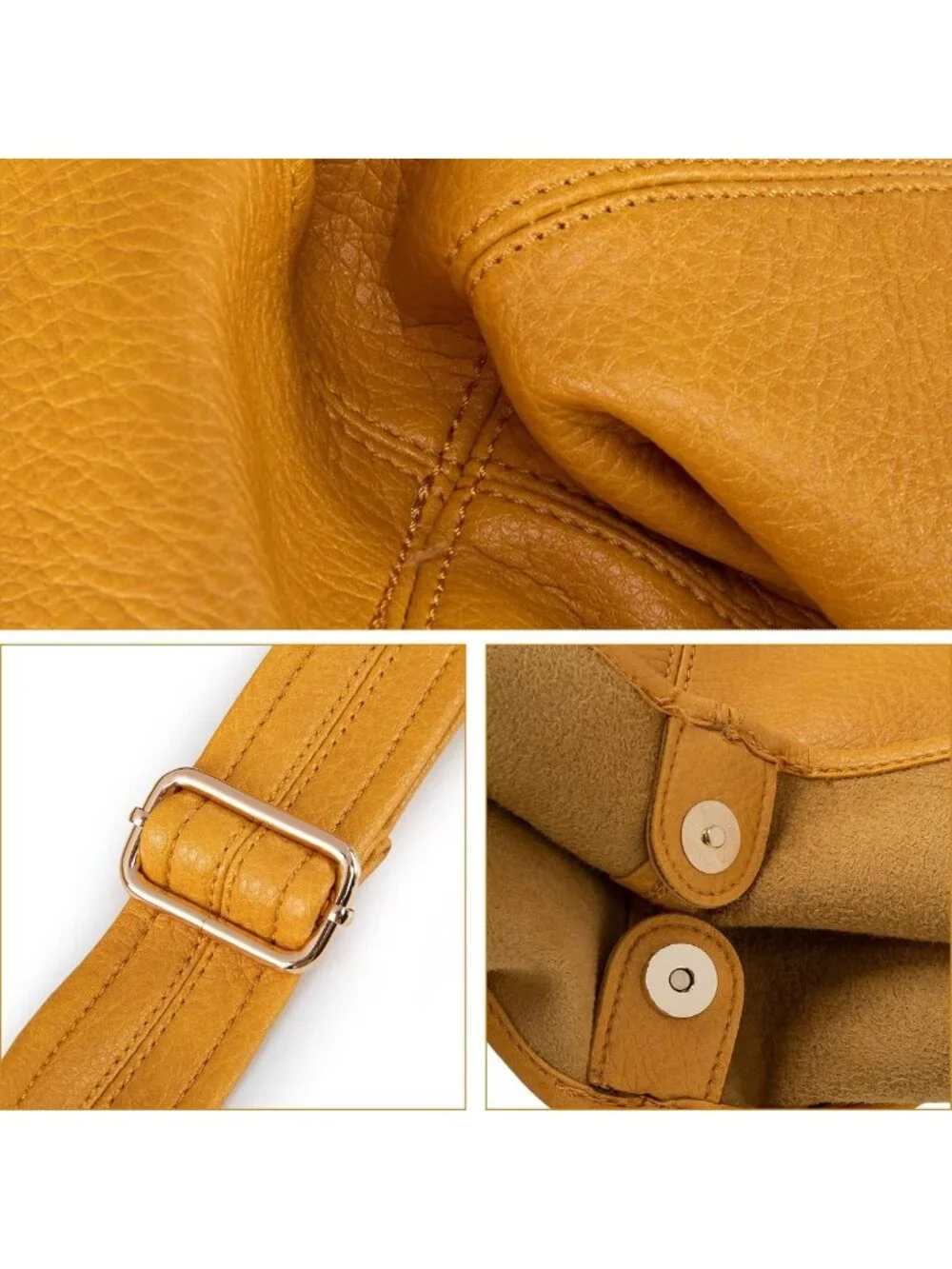 Vegan Leather Hobo Purse for Women | Soft Slouchy Shoulder Bag with Wristlet